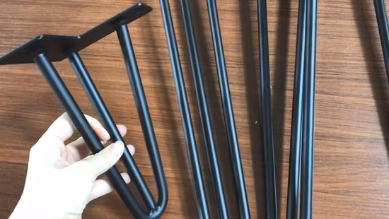 Hairpin Legs Wholesale Cheap Round U V Iron Steel Restaurant Desk Feet Metal Bench Coffee Dining Furniture Table Hairpin Legs