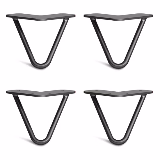 Hairpin Legs Wholesale Cheap Round U V Iron Steel Restaurant Desk Feet Metal Bench Coffee Dining Furniture Table Hairpin Legs