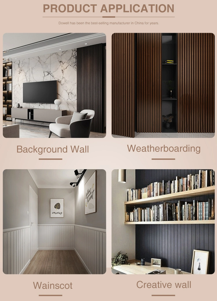 High Class Quality Waterproof Anti-Termite Non-Toxic Zero Formaldehyde Interior Decoration WPC Wall Panel