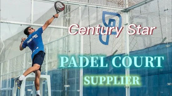 センチュリースター 2023 ホット販売パノラマパデルコート Canchas De Padel 屋外パドルテニスコート販売